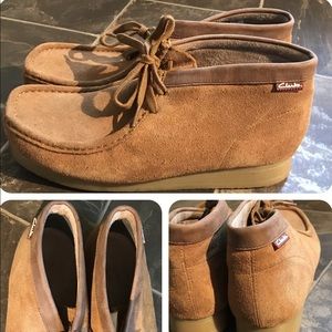 Clarks Stinson Hi men's tan suede leather lace up boots size US 10 1/2 M